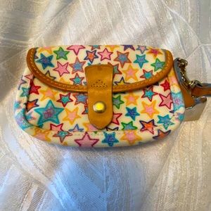 Dooney & Burke Wristlet w/colorful stars